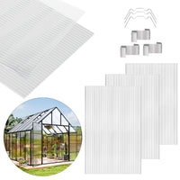 GUANSU-CN 2FTx4FT Polycarbonat-Gewächshausplatten, klares Doppelwand-UV-geschütztes Dach