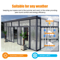 Panneau creux en polycarbonate à double paroi GUANSU-CN 2'x4'x0, 32" transparent protégé contre les UV