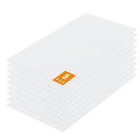 GUANSU-CN 2FTx4FT Polycarbonat-Gewächshausplatten, klares Doppelwand-UV-geschütztes Dach
