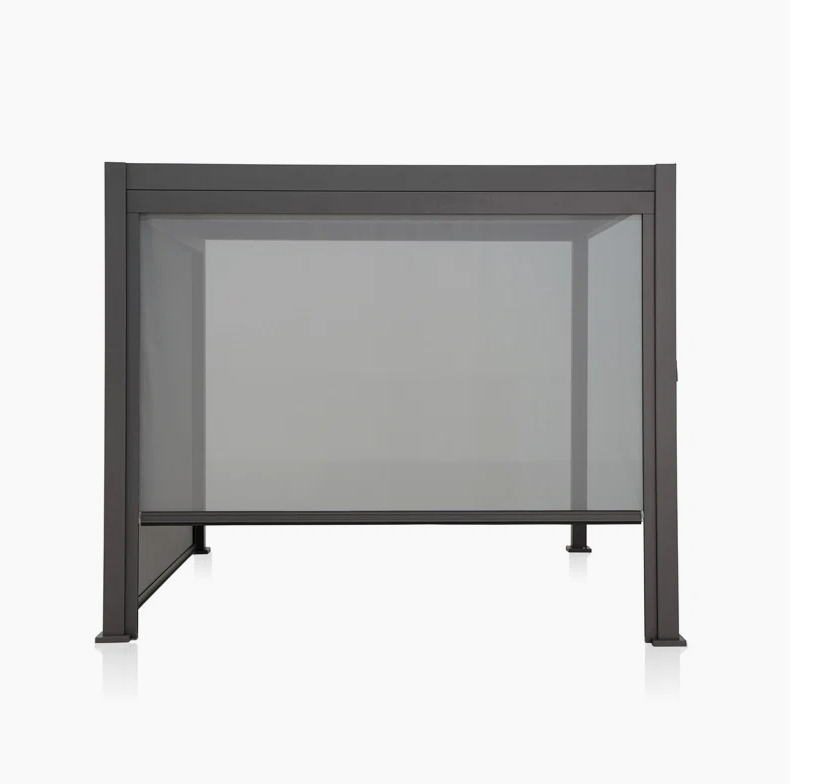 Dawninghome Aluminum Pull Down Privacy Screen for Pergola UV Protection Wind Block