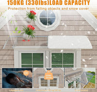 Dawning Home Ferro Alloy Window Awning with Sink – UV, Rain, Snow & Sunlight Protection for Outdoor Spaces