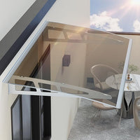 Dawning Home Awning for Window Ferro-alloy Canopy with sink Outdoor Patio Awning Canopy UV Rain Snow Sunlight 40x60IN