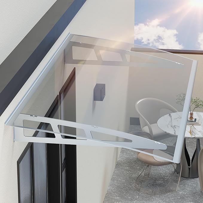 Dawning Home Ferro Alloy Window Awning with Sink – UV, Rain, Snow & Sunlight Protection for Outdoor Spaces