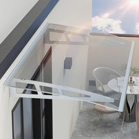 Dawning Home Awning for Window Ferro-alloy Canopy with sink Outdoor Patio Awning Canopy UV Rain Snow Sunlight 40x60IN