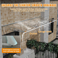 Dawning Home Ferro Alloy Window Awning with Sink – UV, Rain, Snow & Sunlight Protection for Outdoor Spaces