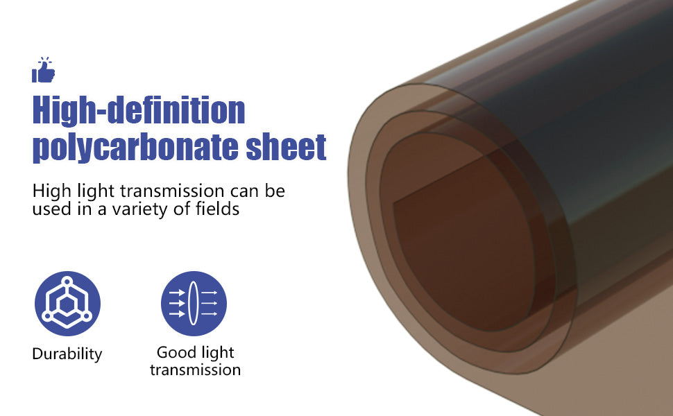 Durable Polycarbonate Roofing Panel Roof Cladding Greenhouse Shed Canopy Light Transmission Clear