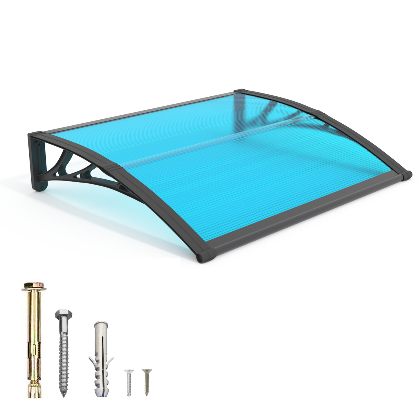 Toldo de policarbonato para janela e porta 40x48 polegadas 100x120cm