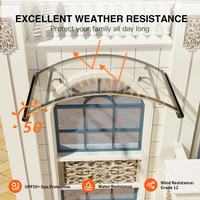 Toldos de arco redondo GUANSU-CN com suportes de liga de alumínio para decoração de porta, pátio e casa