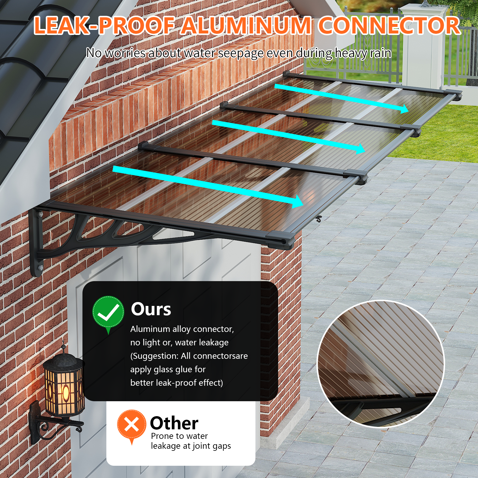 Protect Your Porch from Rain, Snow, and UV – DIY Modular Polycarbonate Awning | Dawninghome