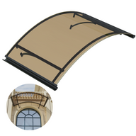 GUANSU-CN Tende da sole ad arco tondo con staffe in lega di alluminio per la decorazione della casa, del patio e della porta