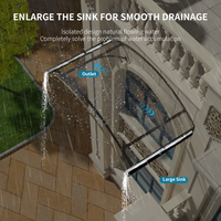 Toldos de arco redondo GUANSU-CN com suportes de liga de alumínio para decoração de porta, pátio e casa