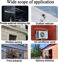GUANSU-CN Buet vindusmarkise Usynlig veranda kalesje UV-regn Snøbeskyttelse