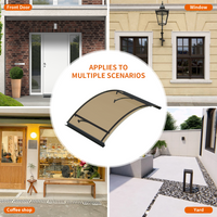 Toldos de arco redondo GUANSU-CN com suportes de liga de alumínio para decoração de porta, pátio e casa