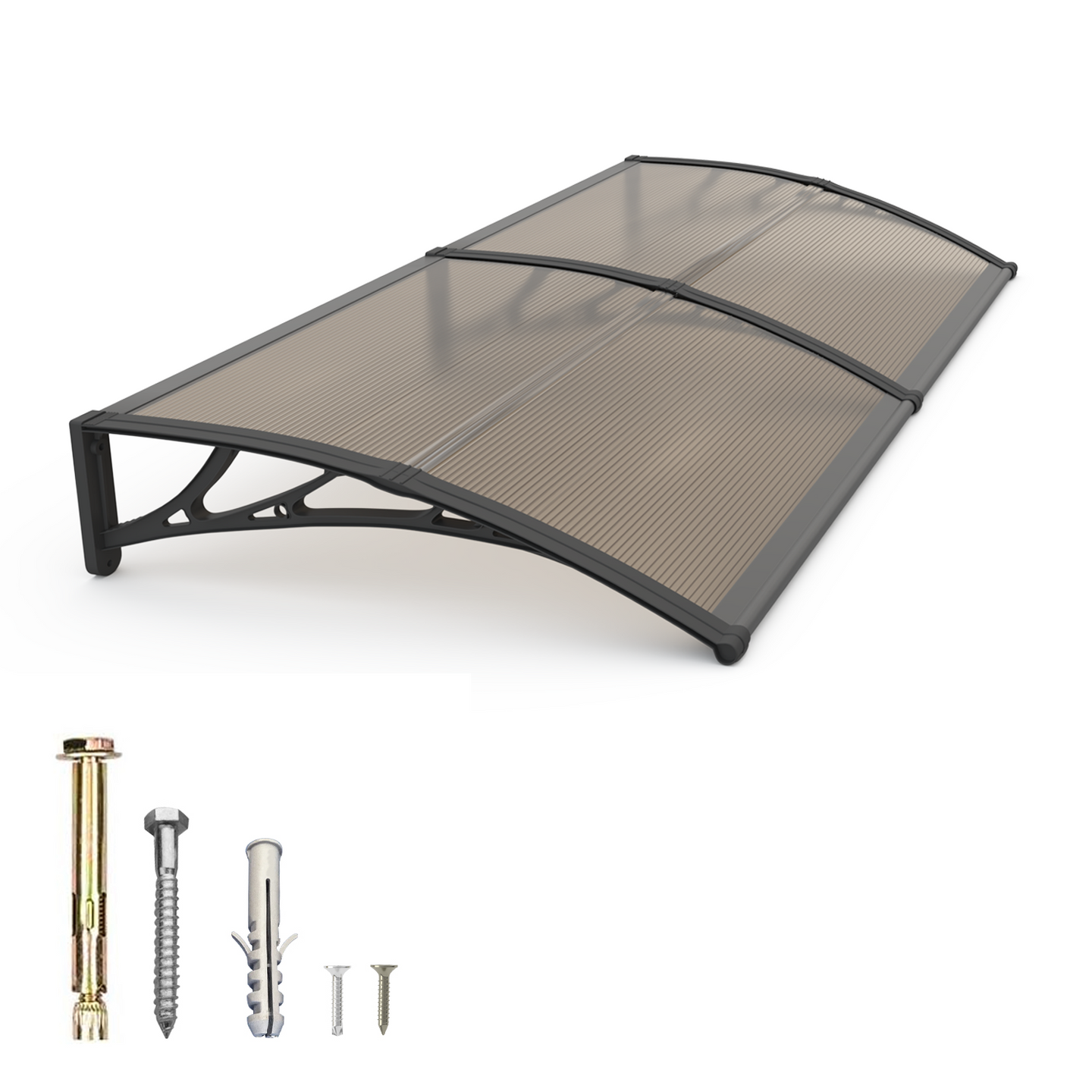 Toldo de policarbonato para janela e porta 32x80 polegadas 80x200cm