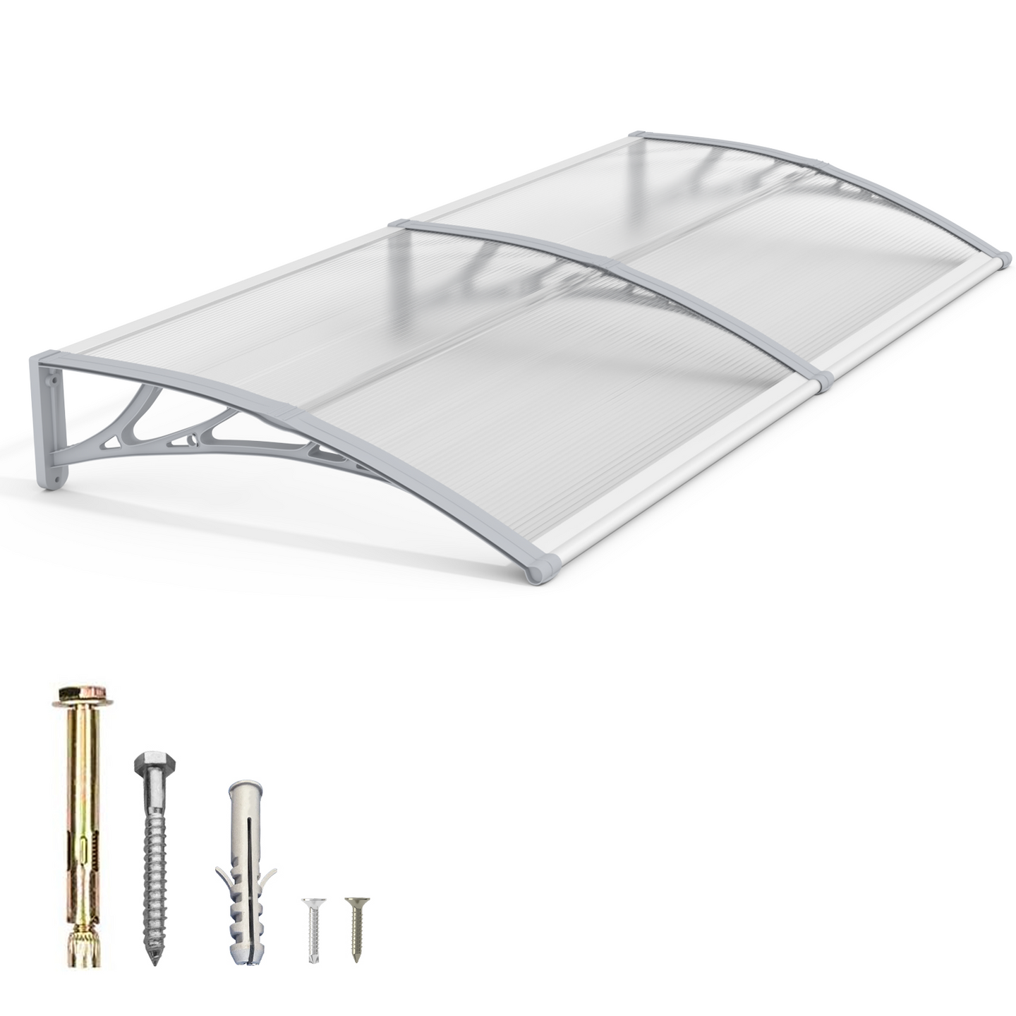 Toldo de policarbonato para janela e porta 40x80 polegadas 100x200cm