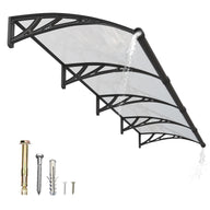 GUANSU-CN Tenda da sole per finestra Porta impermeabile di alta qualità con ampio lavandino e baldacchino esterno resistente ai raggi UV per protezione dal sole e dalla pioggia 40x80 pollici (100x200 cm)