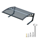 Dawninghome Robot Mower Garage Polycarbonate Panel Awning Canopy for Lawn Mover Rain Shelter