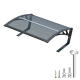 Dawninghome Robot Mower Garage Polycarbonate Panel Awning Canopy for Lawn Mover Rain Shelter