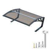 Dawninghome Robot Mower Garage Polycarbonate Panel Awning Canopy for Lawn Mover Rain Shelter