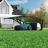 Dawninghome Robot Mower Garage Polycarbonate Panel Awning Canopy for Lawn Mover Rain Shelter