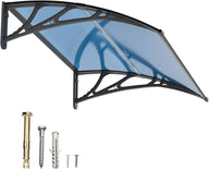 GUANSU-CN 窗门遮阳篷，UPF 50+ 聚碳酸酯入口门户外窗户遮阳篷外部，前门悬垂遮阳篷空心板