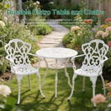 3-Piece Aluminum Outdoor Dining Set with Umbrella Hole