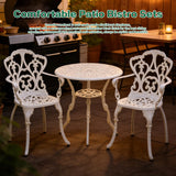 3-Piece Aluminum Outdoor Dining Set with Umbrella Hole