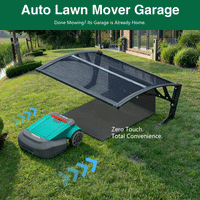 Dawninghome Robot Mower Garage Polycarbonate Panel Awning Canopy for Lawn Mover Rain Shelter