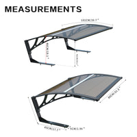 Dawninghome Robot Mower Garage Polycarbonate Panel Awning Canopy for Lawn Mover Rain Shelter