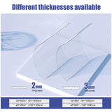 Polycarbonate Clear Plastic Sheet for DIY Projects, Balcony Railings Greenhouse