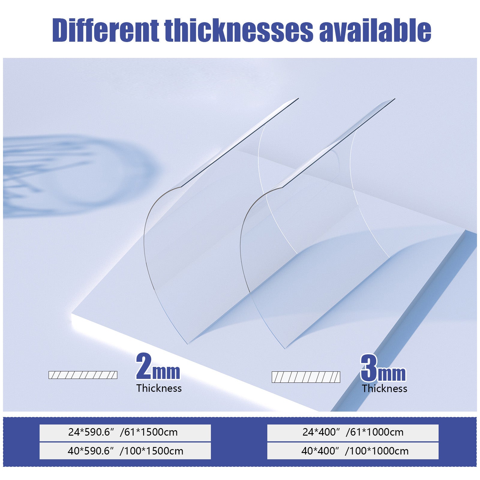 Polycarbonate Clear Plastic Sheet for DIY Projects, Balcony Railings Greenhouse