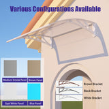 Awning for Door Entrance & Patio – Durable Polycarbonate Window & Door Canopy for UV, Rain & Snow Protection