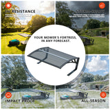 Dawninghome Robot Mower Garage Polycarbonate Panel Awning Canopy for Lawn Mover Rain Shelter