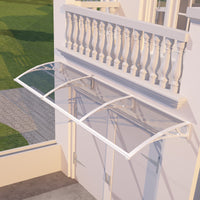Awning for Door Entrance & Patio – Durable Polycarbonate Window & Door Canopy for UV, Rain & Snow Protection