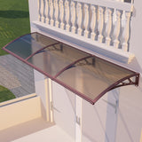Awning for Door Entrance & Patio – Durable Polycarbonate Window & Door Canopy for UV, Rain & Snow Protection