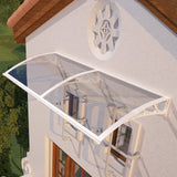 Awning for Door Entrance & Patio – Durable Polycarbonate Window & Door Canopy for UV, Rain & Snow Protection