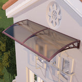 Awning for Door Entrance & Patio – Durable Polycarbonate Window & Door Canopy for UV, Rain & Snow Protection