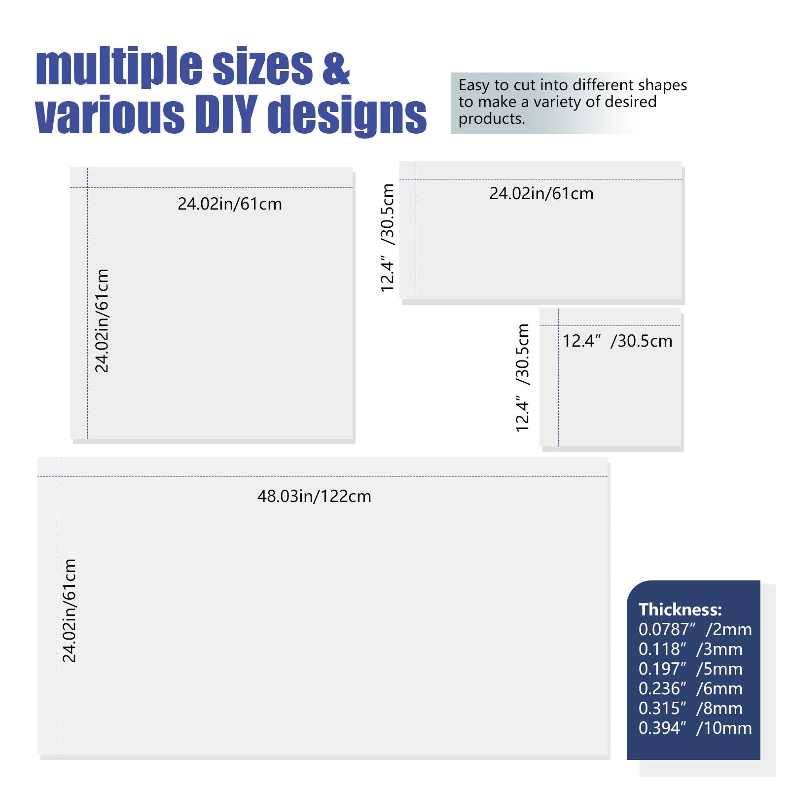 Polycarbonate Clear Plastic Sheet for DIY Projects, Balcony Railings Greenhouse