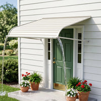 Aluminum Door Awning Canopy 42" x 48" – Heavy-Duty Metal Exterior Overhang for Front Door, Window & Patio Protection