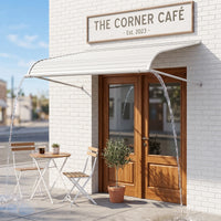 Aluminum Door Awning Canopy 42" x 60" – Heavy-Duty Metal Exterior Overhang for Front Door, Window & Patio Protection