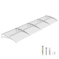 Awning for Door Entrance & Patio – Durable Polycarbonate Window & Door Canopy for UV, Rain & Snow Protection