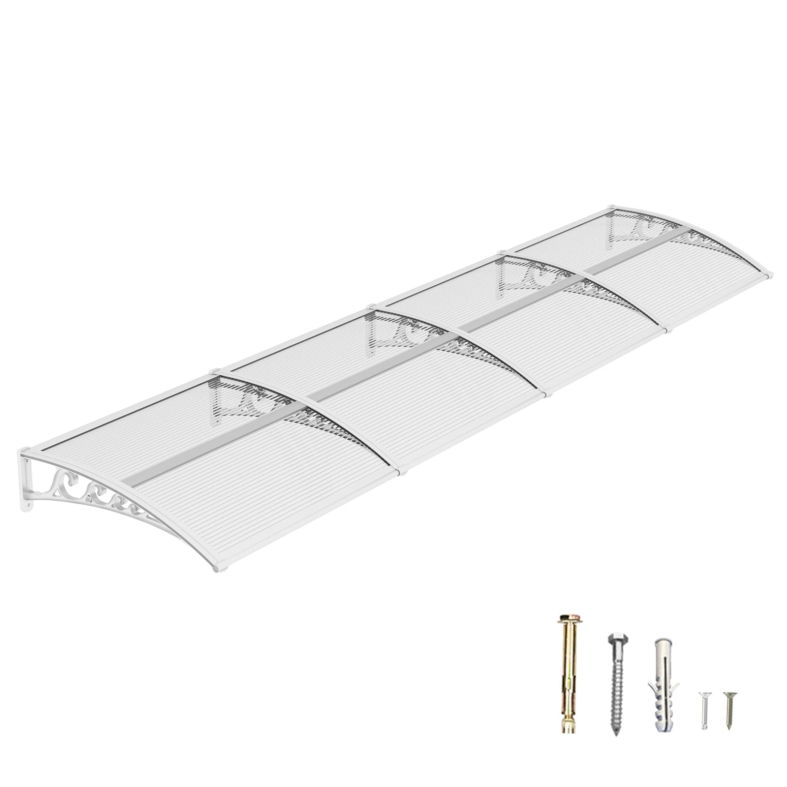 Awning for Door Entrance & Patio – Durable Polycarbonate Window & Door Canopy for UV, Rain & Snow Protection