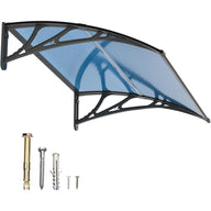 Dawninghome Window Door Awning Canopy, UPF 50+ Polycarbonate Entry Door Outdoor Window Awning Exterior, Front Door Overhang Awning Hollow Sheet