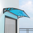 GUANSU-CN Toldo para puerta de ventana, toldo exterior para puerta de entrada de policarbonato UPF 50+, toldo para ventana exterior, toldo para alero de puerta delantera, lámina hueca