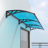 GUANSU-CN Toldo para puerta de ventana, toldo exterior para puerta de entrada de policarbonato UPF 50+, toldo para ventana exterior, toldo para alero de puerta delantera, lámina hueca