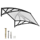 Dawninghome Window Door Awning Canopy, UPF 50+ Polycarbonate Entry Door Outdoor Window Awning Exterior, Front Door Overhang Awning Hollow Sheet