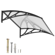 Dawninghome Window Door Awning Canopy, UPF 50+ Polycarbonate Entry Door Outdoor Window Awning Exterior, Front Door Overhang Awning Hollow Sheet