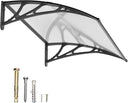 GUANSU-CN Tenda da sole per porta e finestra, tenda da sole per porta d'ingresso in policarbonato UPF 50+, tenda da sole per esterni, tenda da sole per porta d'ingresso, lamiera cava