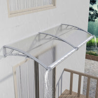GUANSU-CN Toldo para ventana con gran drenaje para fregadero, toldo para puerta, panel de policarbonato, toldo para ventana exterior, toldo para alero de puerta delantera