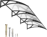 Dawning Home Aluminum Alloy Window Awning Door Canopy Polycarbonate Solid Sheet Patio Cover,UPF 50+ Snow, UV, Rain, Sun Shutter